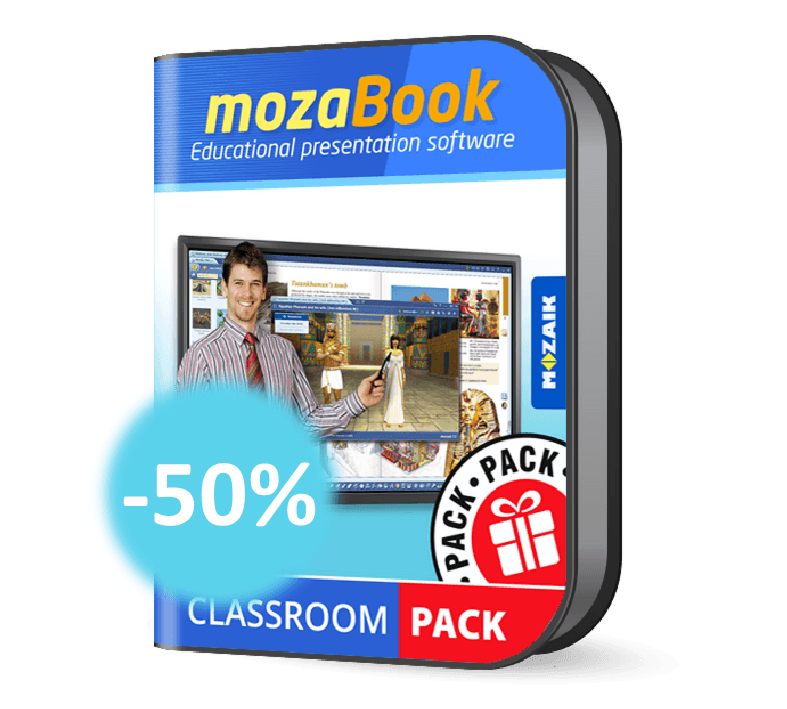 mozaBook Classroom - licenca za 10 učiteljev - 1 leto