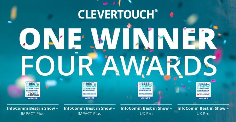 Clevertouch preje 4 nagrade za nove zaslone