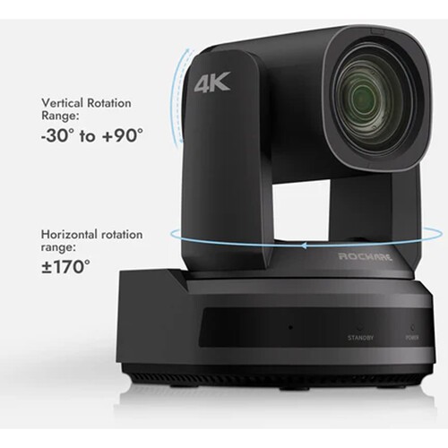 Videokonferenčna PTZ kamera Rocware RC841UX 4K@60fps - slika 3