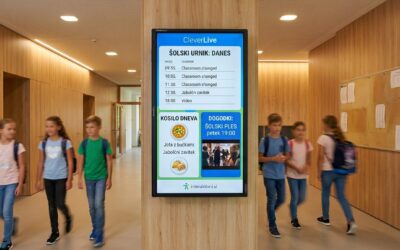 Konec papirnatih obvestil: digitalne oglasne deske povezujejo sodobno šolo